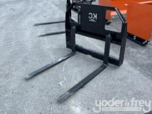 Unused 42" Adjustable Forks to suit Skidsteer