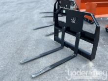 Unused 42" Adjustable Forks to suit Skidsteer