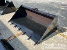 Unused 66" Bucket c/w Teeth to suit Skidsteer