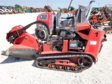 2013 TORO STX-38 HYD STUMP GRINDER, SHOWING 1041 HRS,  GAS, WALK BEHIND CON