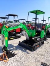 IR IRE13 MINI EXCAVATOR,  RUNTONG R420 GAS ENGINE,CANOPY, BACKFILL BLADE,