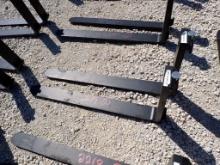 PALLET FORKS,  (2), NEW, 42", AS IS WHERE IS