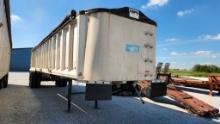 2000 MATE ALUMINUM END DUMP TRAILER,  38', TARP, TANDEM AXLE, AIR RIDE, AS