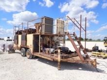 1998 TULSA RIG IRON MCS-350 MUD MIXING UNIT,  23', TANDEM AXLEE DUAL TIRE,