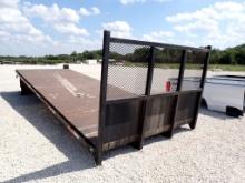 FLATBED,  24'X96", W/ MOFFIT FORKLIFT CARRIER