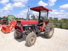 CASE 485 TRACTOR, 1393 HRS,  CANOPY, DIESEL, 4X4, THREE POINT LIFT, PTO, ST