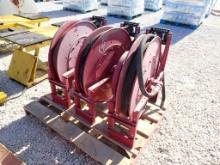 HOSE REEL,  (3), HYD QC W/ SHUTOFF VALVE, AS IS WHERE IS