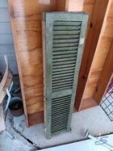 Wooden Shelf and Wooden Shutters