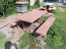 Concrete Patio Table