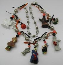 30" HALLOWEEN NECKLACE VINTAGE ESTATE