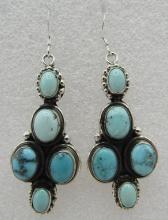 "WYLIE" TURQUOISE EARRINGS STERLING SILVER