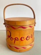 Vintage Popcorn Barrel Firkin