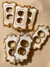 Group of Vintage Metal Outlet Covers