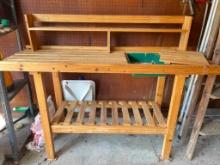 Wooden Potting Bench