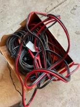 Group of Extension Cords and Jumper Cables