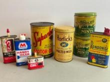 Group of Vintage Tins