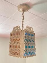 Vintage Hardwired Hanging Light Fixture