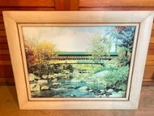 Lighted Covered Bridge Sign