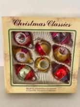 Set of 8 Vintage Christmas Ornaments