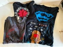 4 Pop Culture T-Shirts, Size XXl