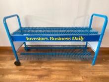 Vintage, Metal, Investor Business Daily Newspaper Rack