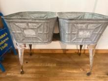 Vintage Double Wash Basin on Stand