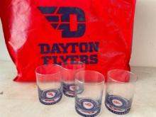 Dayton Flyers Glasses and Tote