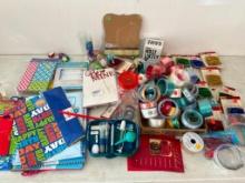 Large Treasure Lot of New Ribbon, Bags, Kids Nose Cleaning Kits and More