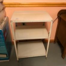 Metal Three Shelf Kitchen Cart