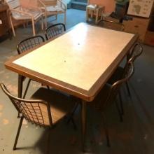 Vintage Kitchen Table and 6 Chairs