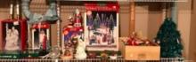 Group of Christmas Items on the Right Side of Shelving in Basement on 2nd Shelf