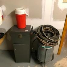 Sand Blaster, Metal Cabinet and Thermos