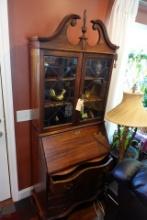 MAHOGANY SLANT FRONT SECRETARY DESK