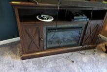 ENTERTAINMENT CENTER WITH ELECTRIC FIREPLACE 60 X 16 X 34 LOCATED ON 2ND FL