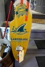 LAND SHARK SURF BOARD BOTTLE OPENER