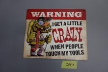 METAL TOOL SIGN