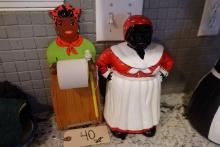 AUNT JEMIMA COOKIE JAR AND NOTE PAD