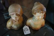 PAIR FR GERMAN FIGURINES APPROX 7 INCH TALL