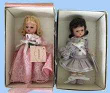 (2) Miniature Madame Alexander Dolls With