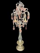 Vintage Chandelier Table Lamp—33 1/2” to Top of