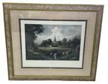 Framed and Matted “Stratford on Avon” Lithograph