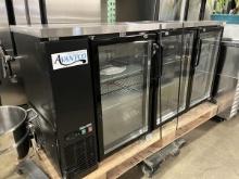 Brand NEW 73” 3 Glass Door Back Bar Refrigerator w/Keys