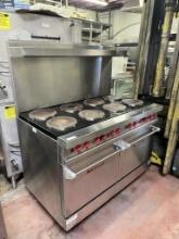 Vulcan Electric 220v 3ph 8 Burner Range w/2 Ovens Below