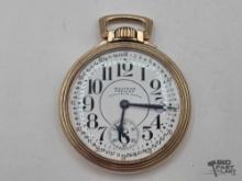 10KGF Waltham Premier Vanguard 23 Jewels Pocket Watch