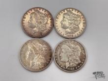 (4) 1878-1884 Morgan Silver Dollars