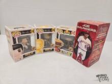 NEW!!! (2) Bruce Lee & (1) Alpha 5 Funko Pops & Joe Saunders Bobble Head