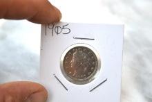 Liberty V Nickel in Case