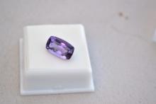 6.83 Carat Cushion Cut Amethyst