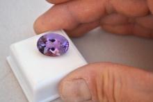 12.37 Carat Oval Cut Amethyst