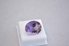 28.53 Carat Fancy Oval Cut Amethyst